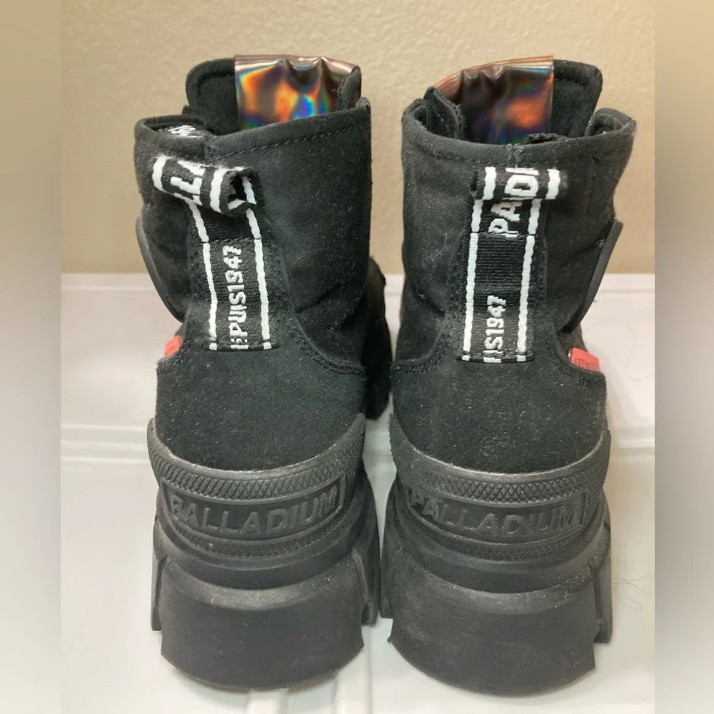 Palladium Black Women's Combat Boots - Picture 3 of 12